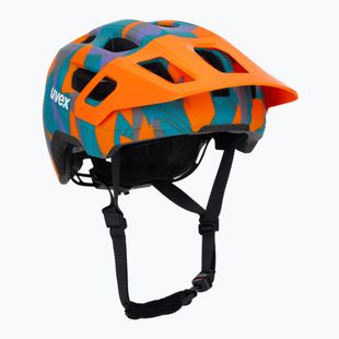 Detská cyklistická prilba UVEX React Jr papaya camo matt