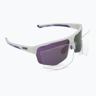 Slnečné okuliare UVEX Axos Set white matt/mirror purple/clear