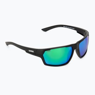 Slnečné okuliare UVEX Sportstyle 233 P black matt/mirror green