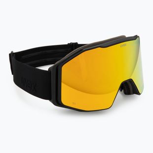 Lyžiarske okuliare UVEX Gravity FM black matt/mirror yellow/orange/clear