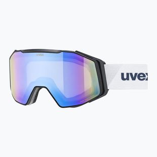 Lyžiarske okuliare UVEX Gravity FM S2 black matt/mirror blue