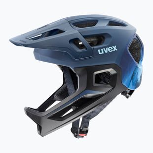 Detská cyklistická prilba UVEX React Fullface Jr dusk blue matt