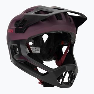Detská cyklistická prilba UVEX React Fullface Jr cranberry matt