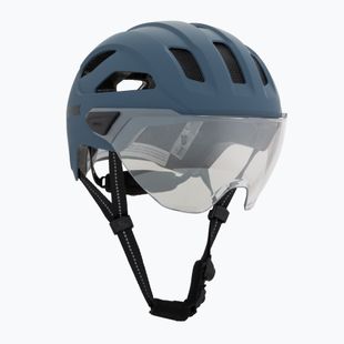 Cyklistická prilba UVEX Stride Visor stone blue matt/lite mirror silver