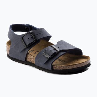 Detské sandále BIRKENSTOCK New York Birkibuc Narrow navy