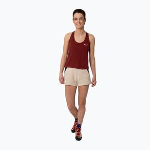 Salewa dámske lezecké tričko Lavaredo Hemp Crop Tank červené 00-0000028369