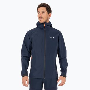 Pánska bunda do dažďa  Salewa Puez Aqua 4 PTX 2.5L navy blazer/0910