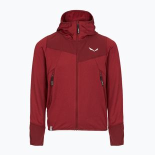Detská trekingová mikina Salewa Agner Melange PL FZ Hoody syrah