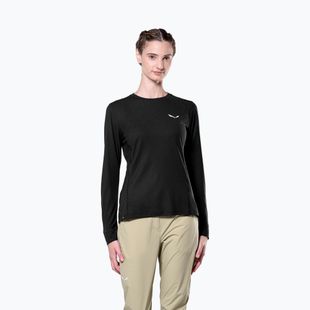 Dámske trekingové tričko Longsleeve Salewa Puez Dry black out