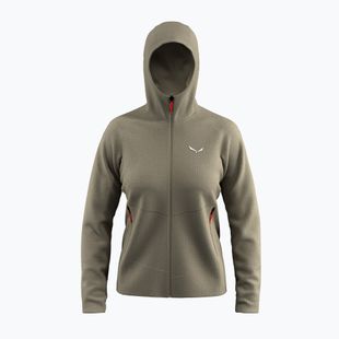 Dámska trekingová mikina Salewa Puez Rocca Polarlite Hood quicksand