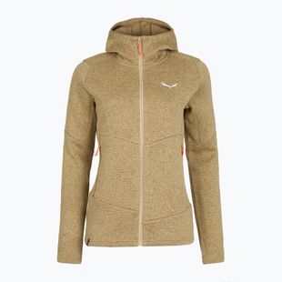 Dámska trekingová mikina Salewa Puez Rocca Polarlite Hood quicksand