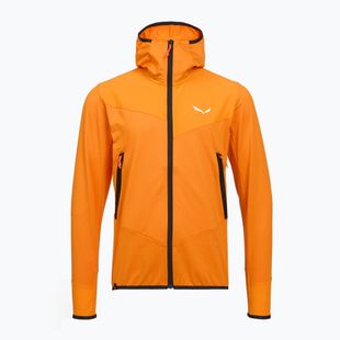 Pánska trekingová mikina Salewa Agner Hybrid PL/DST FZ Hoody turmeric melange/0910