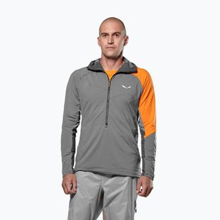 Pánska trekingová mikina Salewa NXT Hyb 1/2 Zip Tee quiet shade
