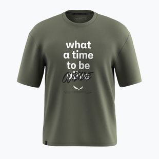 Pánske tričko Salewa Eagle Outside Loose faded green