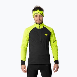 Pánska bežecká mikina DYNAFIT Alpine 1/2 Zip Tee ultra yellow/0910