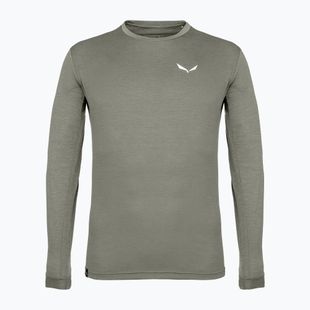 Pánske tričko longsleeve Salewa Puez Melange Dry faded green melange
