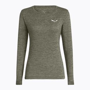Dámske tričko longsleeve Salewa Puez Melange Dry faded green melange