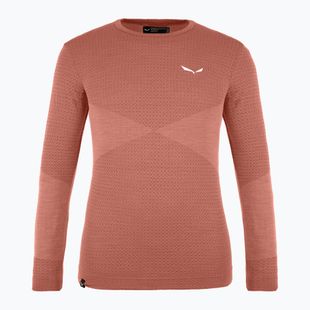 Detské termo tričko longsleeve Salewa Zebru Med Warm AMR etruscan red