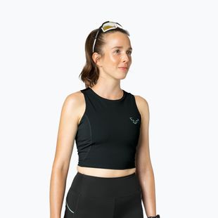 Dámske bežecké tričko DYNAFIT Trail Crop Top black