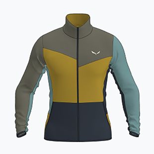 Pánska trekingová mikina Salewa Puez Cammio PL faded green/multi