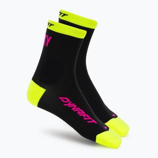 Ponožky DYNAFIT Trail Mid black out ultra yellow/5A30