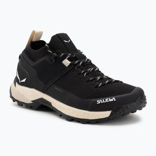 Dámske trekingové topánky Salewa Puez 2 Knit Powertex black/black