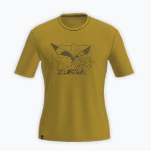 Pánske tričko Salewa Eagle Geometric olive oil