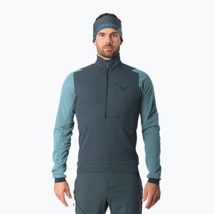 Pánska skialpová mikina DYNAFIT Blacklight Thermal 1/2 Zip smoke blue/0720
