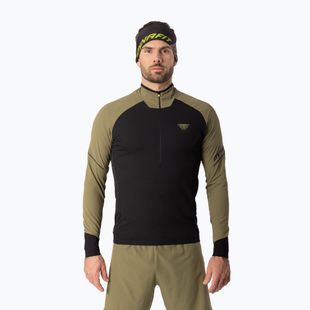 Pánska bežecká mikina Dynafit Alpine LS 1/2 Zip Tee military green/0910