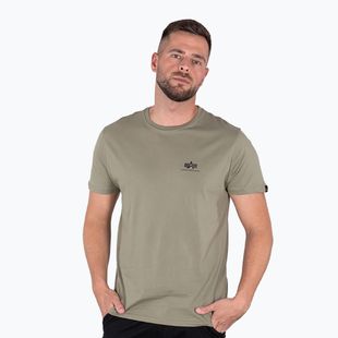 Pánske tričko Alpha Industries Basic Small Logo olive