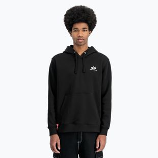 Pánska mikina Alpha Industries Basic Small Logo Hoodie black