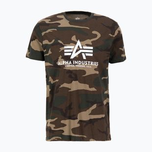 Alpha Industries Pánske tričko Basic Camo wdl camo 65