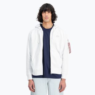 Alpha Industries pánska mikina Back Print Zip white