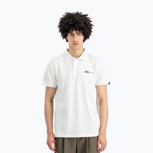 Pánske tričko Alpha Industries Basic Polo Small Logo T-shirt white