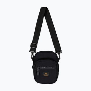 Pánska taška Alpha Industries Label Messenger Bag Small 1 l black