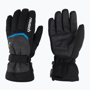 Lyžiarske rukavice Reusch Primus R-Tex XT black melange/safety yellow/brilliant blue