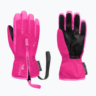 Detské lyžiarske rukavice Reusch Ben fuchsia purple/knockout pink