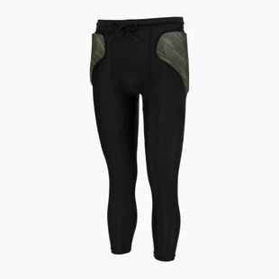 Brankárske nohavice Reusch Padded Eco Short 3/4 black/desert green