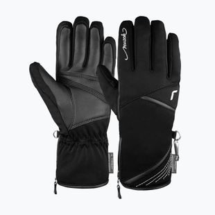 Dámske lyžiarske rukavice Reusch Lore Stormbloxx black/silver