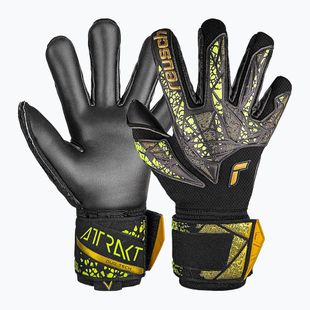 Brankárske rukavice Reusch Attrakt Duo Finger Support black/gold/yellow/black