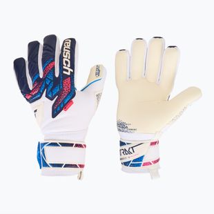 Reusch Attrakt RE:GRIP NC brankárske rukavice modrá/ružová/biela