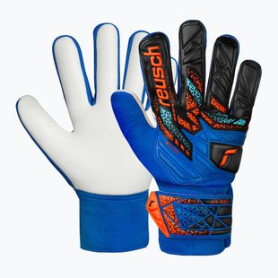 Detské brankárske rukavice Reusch Attrakt Starter Solid Junior electric blue/shocking orange