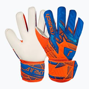 Detské brankárske rukavice Reusch Attrakt Solid Junior shocking orange/blue