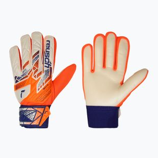 Detské brankárske rukavice Reusch Attrakt Starter Solid Junior shock orange/energize blue
