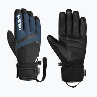 Pánske lyžiarske rukavice Reusch Booster Gore-Tex black/dress blue
