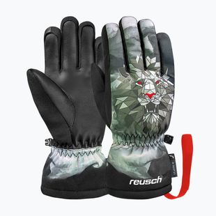 Detské lyžiarske rukavice Reusch Carter R-Tex XT blck/silver/fluo red