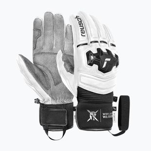 Lyžiarske rukavice Reusch Champ white / black