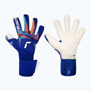 Brankárske rukavice Reusch Attrakt Gold X NC Gravity sharp blue/white/shocking orange