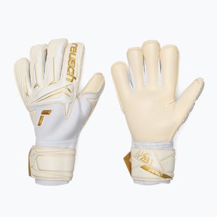 Brankárske rukavice Reusch Attrakt AB1 Duo white/gold