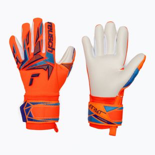Detské brankárske rukavice Reusch Attrakt Freegel Advance Junior shocking orange/blue